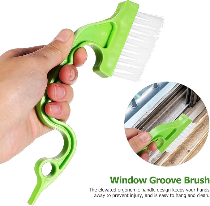 Mobestech 20 Pcs Brush Window Track Window Window Blinds Window Washing Kit Blind Keyboard Sunroof Cleaning Tools Duster Plastic Klinko