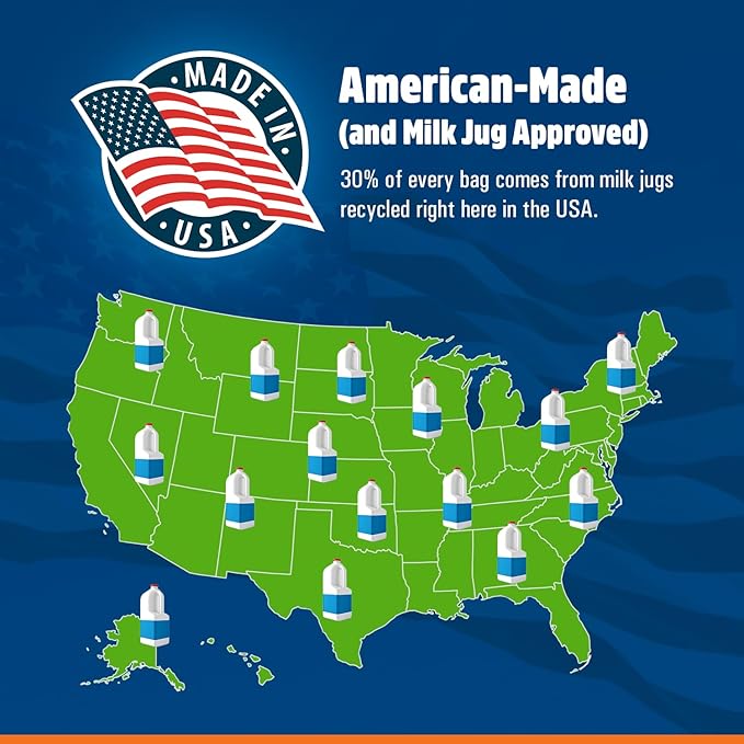 Hero I Was A Milk Jug Trash Bags 4 Gallon 320 Bag Bulk Case Recycled Bathroom Office Kitchen Small Trash Bag