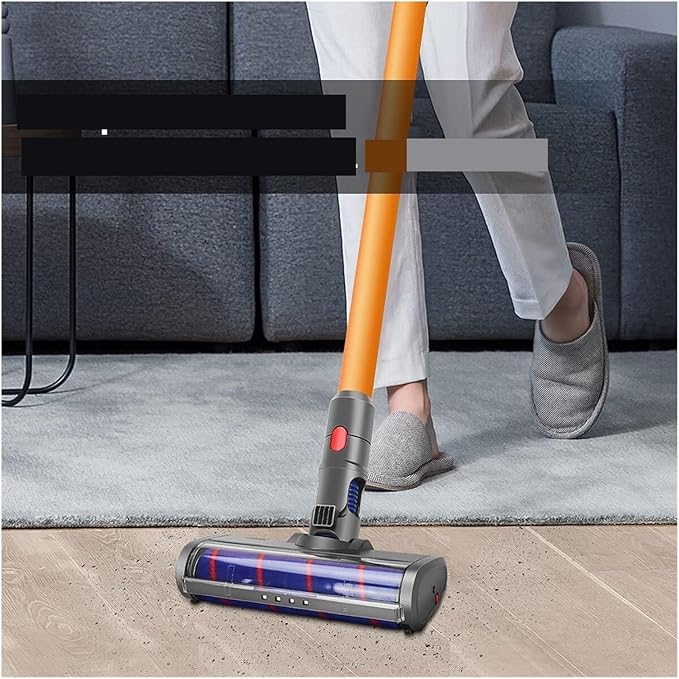 BeNtli Wireless Vacuum Cleaner Quick Release Electric Brush Head Attachment Soft Clean Soft Roller Brush HeadCompatible for Dyson V11 V10 V8 V7 (Color : V6 V7 V8)