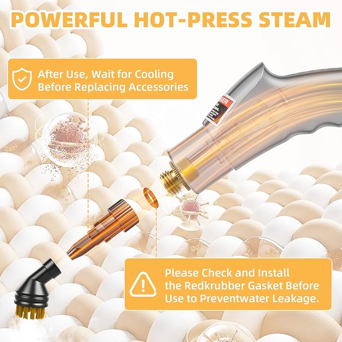 Steam Cleaner for Car 2500w Portable Steam Cleaner for Home-10s Fast Heating 3bar with 14 Accessories1200 Ml Large Water TankFor All Kitchen UtensilsTilesCar Six Adjustable Gears Steam Cleaners