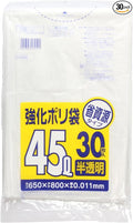 Nippon Sanipak UH49 Trash Bags Poly-Bags Translucent 10.9 gal (45 L) 30 Bags