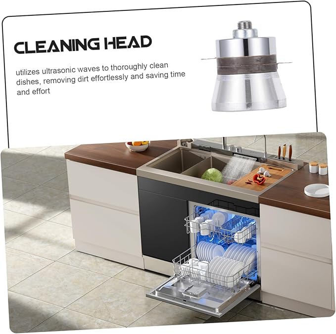 PRETYZOOM 60w Advanced Ultrasonic Cleaning Machine for Dishes Retainer Cleaner Multi-material Energy-efficient Dishwasher Accessory