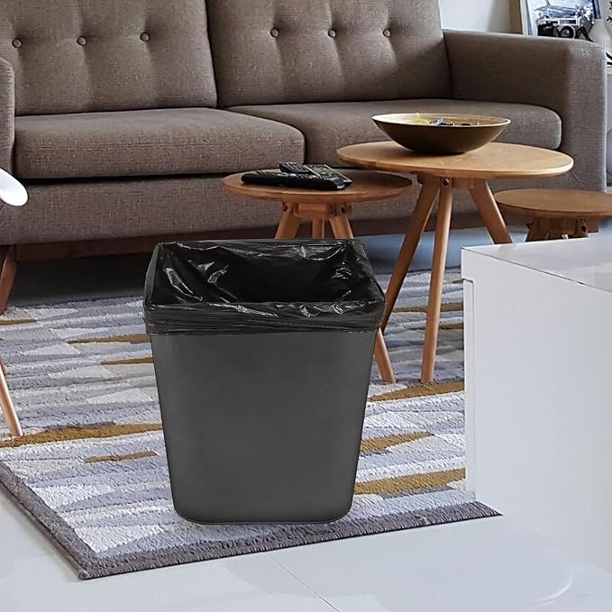25pcs Black Thick Plastic Trash Bags 80x100cm 2.5mil Heavy-duty Garbage Can Liners for Bathroom Kitchen Office Household Use