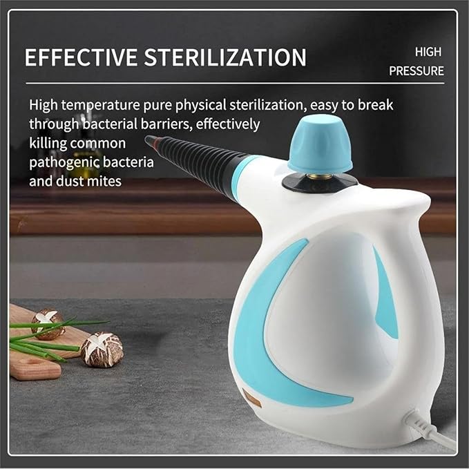 Delilahs Natural Steam Cleaner Official Delilahs Natural Steam Cleaner Delilah Steam Cleaner with 9 Accessories Handheld Power Steam Cleaner for Households (blue)