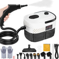 Handheld Steam Cleaner 2500W High Pressure Steam Cleaner for Home 15s Fast Heating Portable Steamer for Cleaning with 17 pcs Accessories for Dirt Grease Grout TileFloor and Car (White)