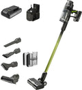 Greenworks 24V Brushless Cordless Stick Vacuum Lightweight Handheld Pet Anti-Allergen HEPA Filtration Hard Floor Carpet Car 4Ah Battery and 30-Minute Charge Time (Green)