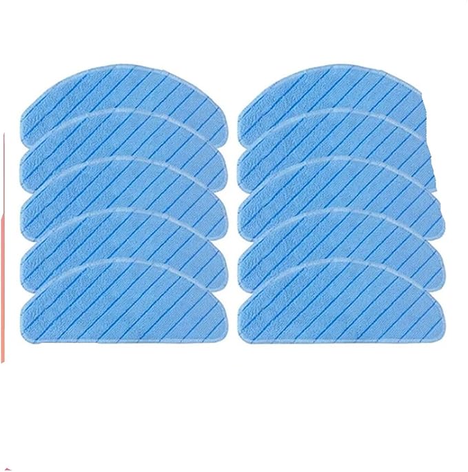 Washable Mop Cloth Pads Compatible for Ecovacs Deebot Ozmo T8 Max T9 Max T9 N8 N9 Robot Vacuum Cleaner Rags(2pcs)