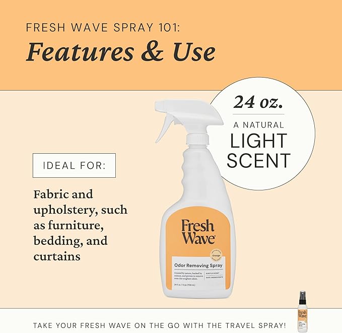 Orange Home Odor Solutions Bundle 3-Pack 7 oz. Gel &amp 24 fl. oz. Spray