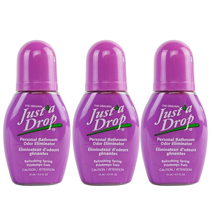 Just a Drop Odor Eliminator - Refreshing Spring by Prelam for Unisex - 0.5 oz Drops - Pack of 3