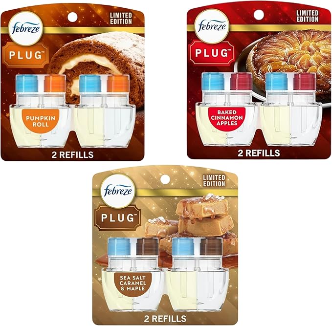 Febreze Plug In Refills Fall Scents Limited Edition Multi Pack Includes 6 Refills