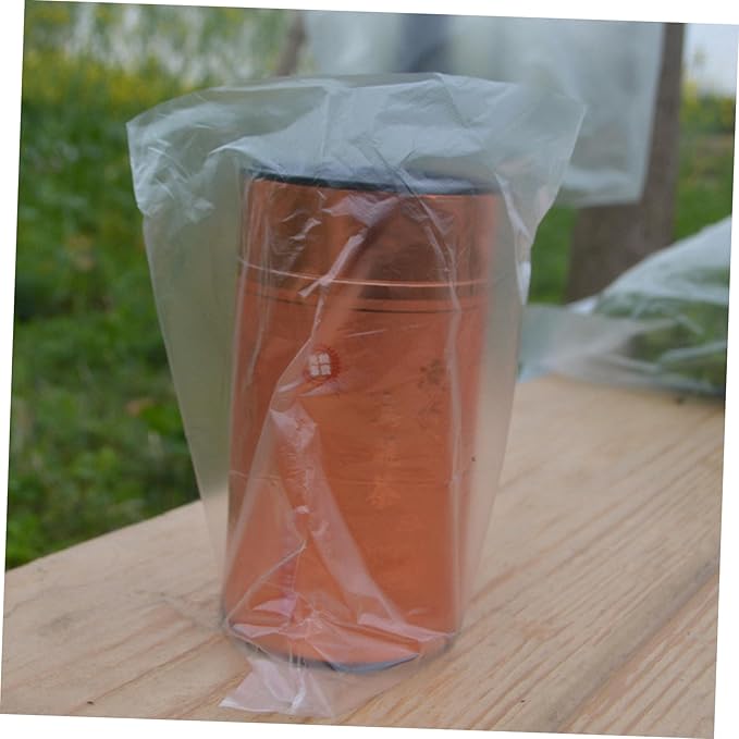 minkissy 200pcs Thickened Pe Plastic Bags Disposable Storage Pouches for Large Trash Bags Trash Can Liners
