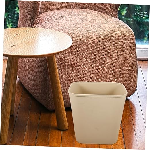 Vaguelly 3pcs Trash Can Wastebasket for Bathroom Kitchen Office Hotel Rooms Space-Saving Design Easy to Clean No Lid Light