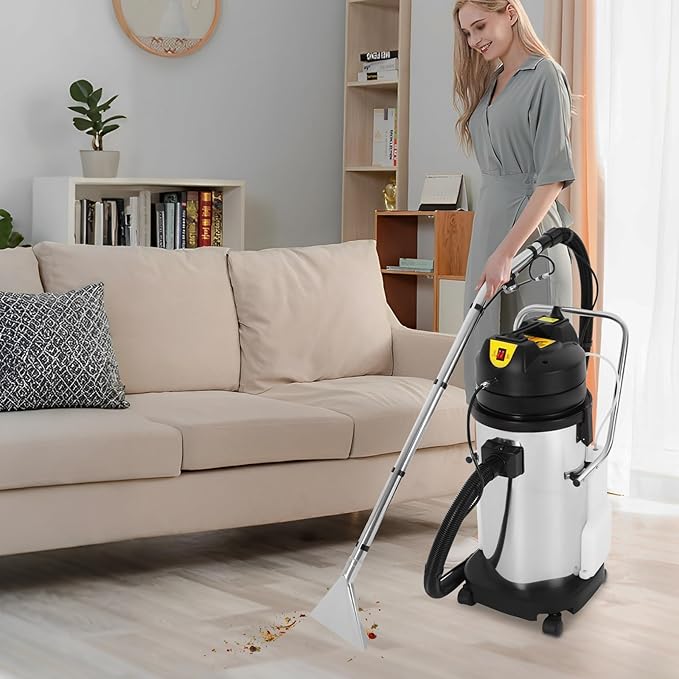 Commercial Carpet Cleaning Machine 1000w 40l/11gal 3 In 1 Carpet Extractor Carpet Spraying Floor Brush Cleaner Extractor Vacuum Washing Machine for Hotels Guest Houses Dry Cleaners Offices