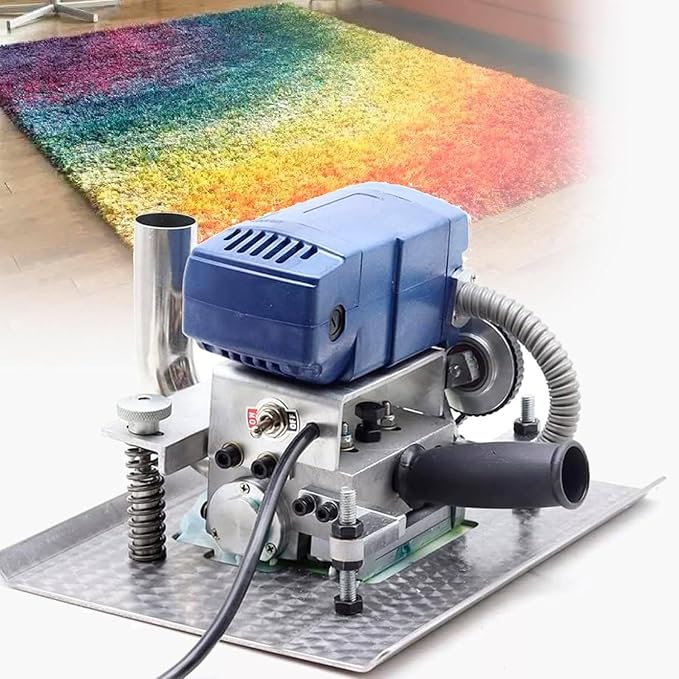 Electric Carpet Flat Blanket Machine Carpet Cutting Knife 15000 RPM Carpet Trimmer Rug Shearing Machine with 3in Rotating Blade Fast Speed Ambidextrous Use