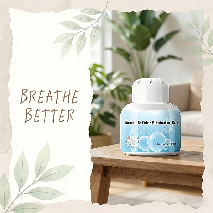 Smoke &amp Odor Eliminator Box for Home Indoor Air Purifier Magic Box Natural Plant-Based 150g Air Freshener Long-Lasting Freshness for Pets Dust Smoke PoIIen Dander Smell (3)