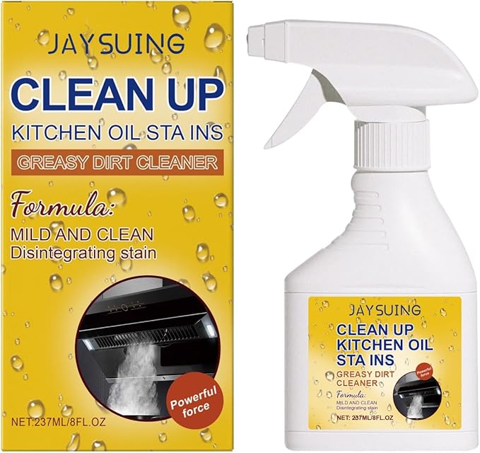Kitchen Grease Cleaner - Stove &amp Oven Oil Stain Remover Easy Spray Design For Effortless Cleaning(3PCS)