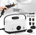 Handheld Steam Cleaner 2500W 1500ml High Pressure Steamer for Cleaning (Black-1500ML Water Tank)