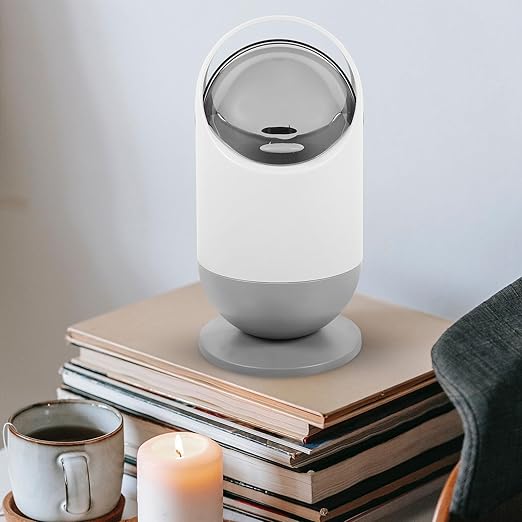 BESPORTBLE Mini Desktop Trash Can with Lid Small Countertop Garbage Bin for Office and Living Compact Waste Basket with Odor-Controlling Cover Stylish Tiny Tabletop Container for Small Item
