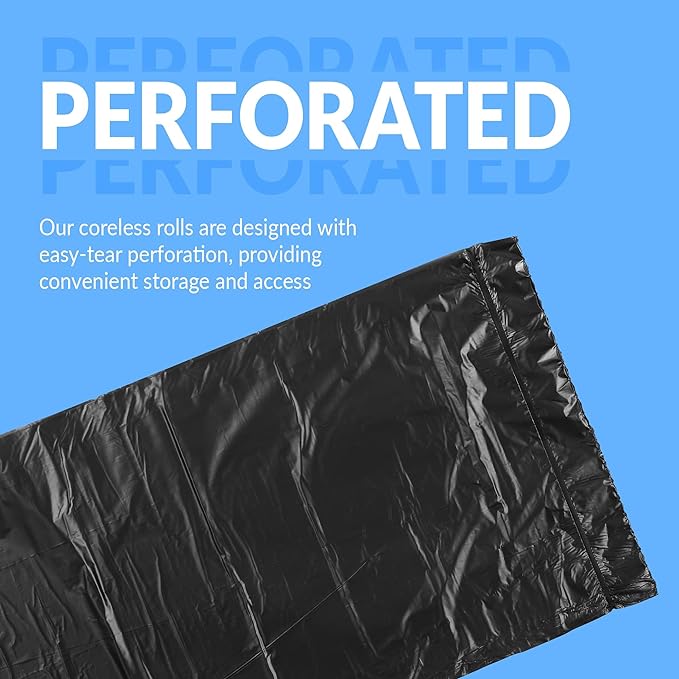 Reli. SuperValue 40-45 Gallon Trash Bags | 125 Count | Made in USA | Heavy Duty | Black Multi-Use Garbage Bags (Pack of 2)