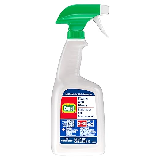 Comet Professional All Purpose Liquid Cleaner with Bleach for Commercial Use 32 fl oz (Case of 8)