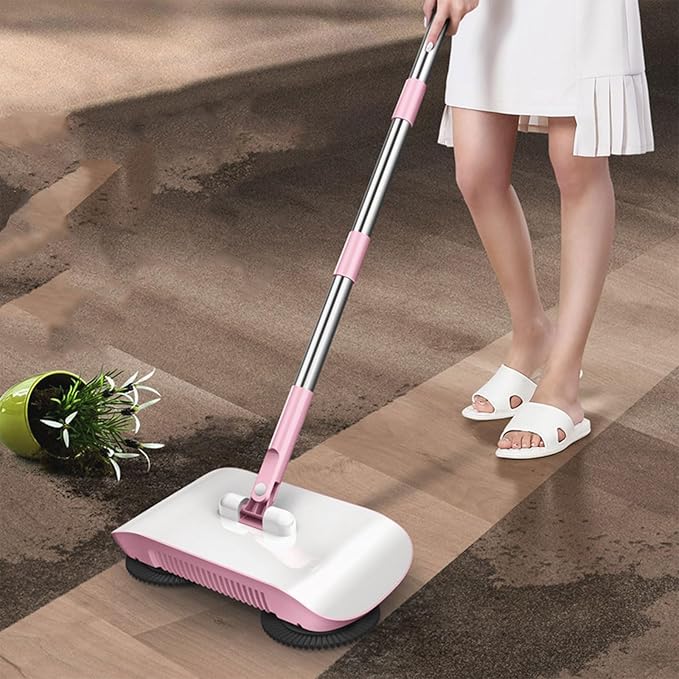 Manual Floor Sweeper Portable Tool 2 in 1 Broom and Mop Hand Push Type Household Machine Combination of and Mop Hand Push Type Household and Dustpan Set Home Tools Sweeper
