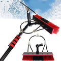 12-36FT Washing Kit Water-fed BrushSqueegeeWindow Cleaning PoleWater Fed Telescopic Brush Extendable Long Reach Window Cleaner EquipmentSolar Panel Conservatory Roof Cleaner (5.4M/18FT)