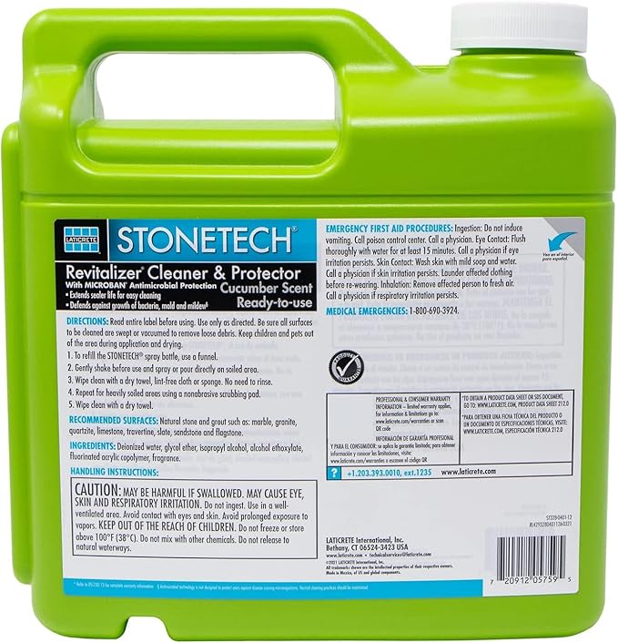 StoneTech RTU Revitalizer Cleaner &amp Protector for Tile &amp Stone 1-Gallon (3.785L) Cucumber Scent