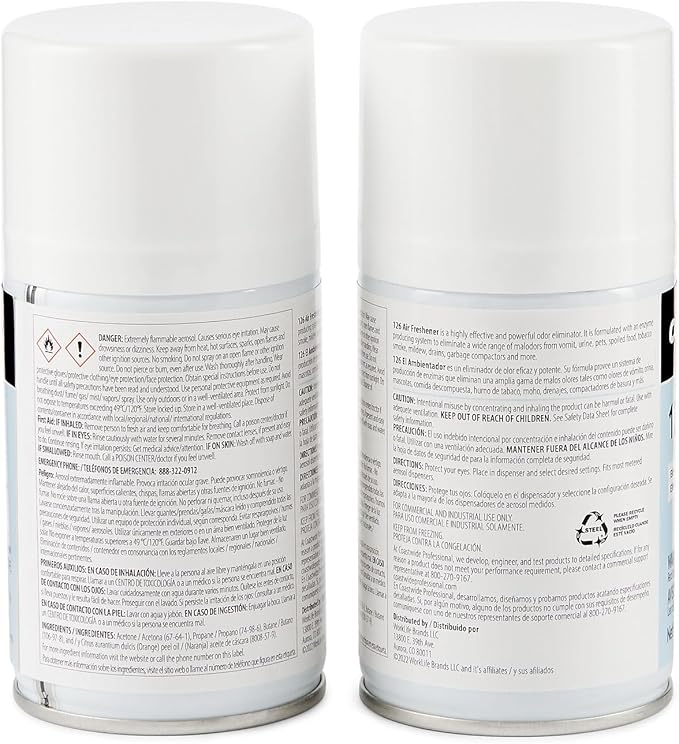 Professional Aerosol Air Freshener Refill Mango Fresh Scent 7 Oz. 6/Carton