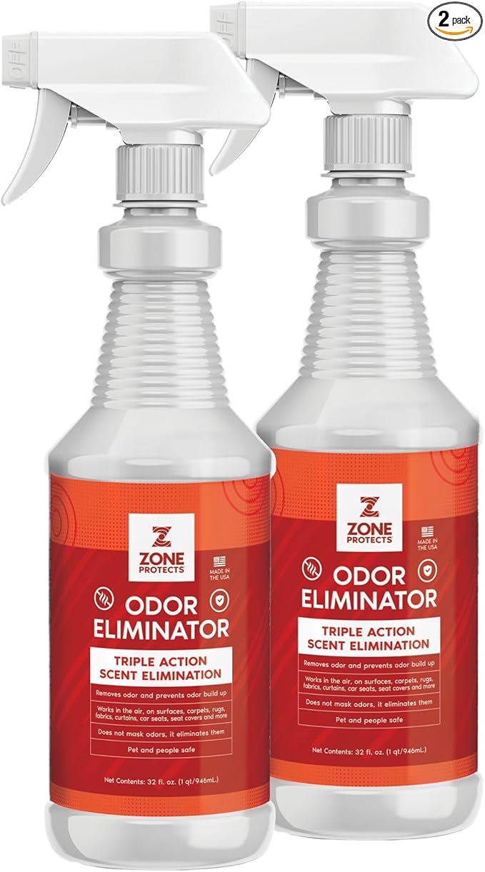 POWER Home Odor Eliminator Twin 32oz Spray Pack Triple Action Odor Elimination to Rid Your Home of Cooking Pet and Other Odors