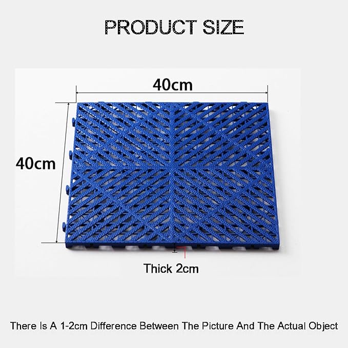 Trench Drainage GrateDrain Covers OutdoorInterlocking Floor TilesPP Modular 40x40cm Multicolor 4-30 pcs(Color24pieces)