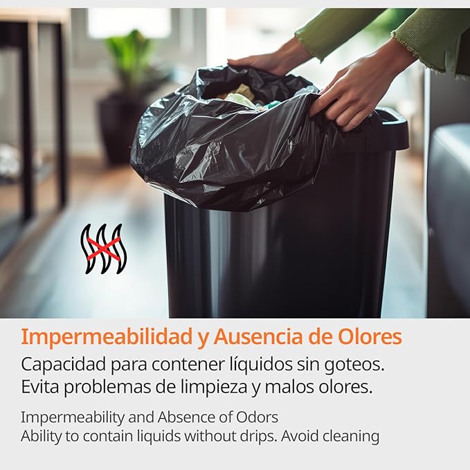 Trash Bags Trash Bags 120L Durable Suitable for 120L Trash Bins Leakproof Large Plastic Trash Bags Suitable for All Types of Waste 85 x 105 cm – Ophituria (20 Bags 120L)