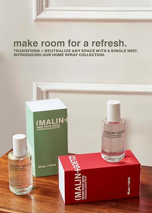 MALIN+GOETZ Home Spray 5 Oz. Alcohol-Free Odor Absorber Natural Ingredients Use in Any Space Including Bathroom Kitchen and Living Room Air Freshener