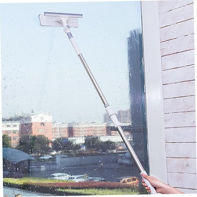 Generic 1Pc Rotary Mop Window Cleaning Wiper Multi Purpose Floor Mop for Glass Tile and Floor Ergonomic Design with for Home Cleaning