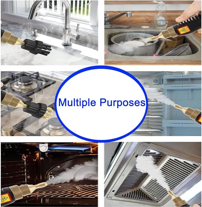 2600w High Temperature Steam CleanerHandheld Pressurized Steam Cleanerfor Stain RemovalCurtainsCar SeatsFloorWindowHandle DesignEasy to Use110v-3000w