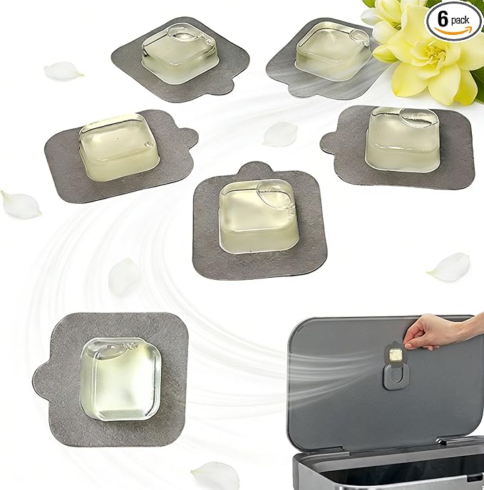 xcivi 6 Pack Replacement Deodorizer Pod for Simplehuman Pod Holder Compatible with Trash Can Deodorizer Refills for Bathroom Closet Storage Odor Eliminator for Trash Cans