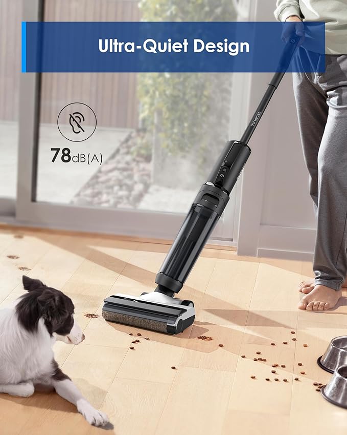 Tineco Smart Wet Dry Vacuum Cleaners Floor Cleaner Mop 2-in-1 Cordless Vacuum for Multi-Surface Lightweight and Handheld Floor ONE S5 Combo