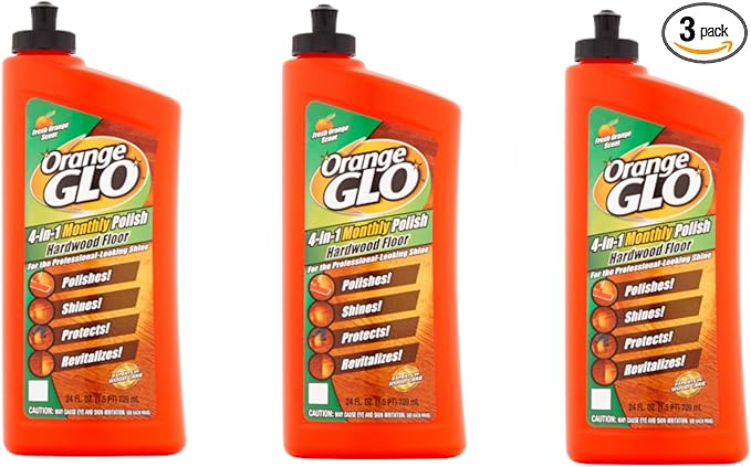 ORANGE GLO Hardwood Floor 4-in-1 Monthly Polish 24 fl. oz. (3 Pack)