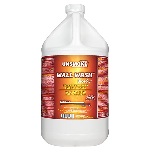 Wall Wash with Biosolv Multipurpose Degreaser for Walls and Smoke Damage Hard Surface Cleaner 1-Gal Bottle
