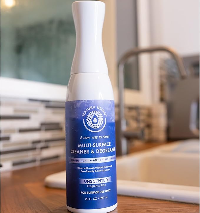 Natura Ultra™ Multi-Surface Cleaner &amp Degreaser (Refill Bag 2L) - Eco-Friendly &amp Non- Toxic Degreaser to Clean &amp Remove Grease and Grime Unscented