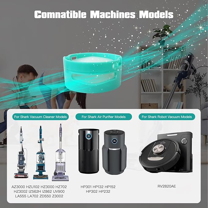 10pc Odor Neutralizer Cartridge Replacement #1541FC3000 Fit for Shark Vacuum Cleaner QS3002HBL QS3000QRD QS4000QPL QS4000QBL QS4000QGN QS701HBK QS701HBI QS701HBL