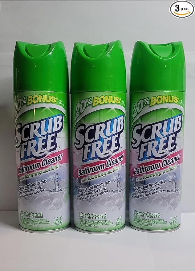 Scrub Free Bathroom Cleaner Fresh Scent 12 oz Bottles 3 Pack