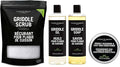 CARON &amp DOUCET – Ultimate Griddle Set | Seasoning Oil Soap &amp Salt Scrub | 100% Plant-Based &amp Best to Season Clean Care Restore Maintain &amp Protect