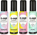 Oopsie Poopsie Toilet Spray Travel Essentials Each Up to 300 Uses On-The-Go Bathroom Odor Deodorizer with Essential Oils TSA Approved Size Asorted Scents 4 Pack 2 Fl Oz