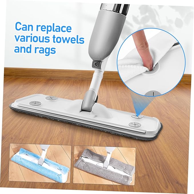 Mop with Rotating Head and Refillable Pads Versatile Floor Cleaning Mop for Hardwood Tile and Marble Easy to Use Function with Water Tank for Efficient Dirt