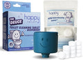 Happy Toilet Cleaner Deuce - Compatible with Kohler Toilets &amp Canister Flushing Systems - Automatic Toilet Bowl Cleaner Toilet Tablet Holder &amp 12-Pack Ultra-Strength Cleaner Tablets