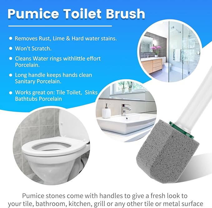 10Pcs Pumice Stone Cleaning Stick Seat Toilet Stain Removal Brush Pool Bathroom Tile Sink Household Powerful Washing Accessories