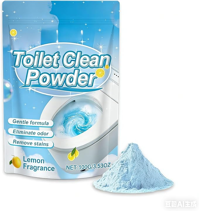 Household Toilet Cleaner Powder Easy To Use Easily Dissolves Stains.(1pcs)