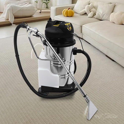 110V 2110W Portable Carpet Cleaner 80L/21.13Gal Stainless Steel Carpet Extractor Upholstery Wet Dry Vacuum Cleaner 3 in 1 Floor Cleaning Machine Carpet Cleaning Machine for Carpet Sofa