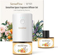 SF101 Pro Plug In Air Freshener Waterless Essential Oil Diffuser Non-Toxic Aroma Diffuser Adjustable 120-Day Natural Scent Mist Covers 1000 Sq Ft- Free 30ml Citrus Cedar Verbena