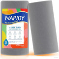 Napjoy Microfiber Cleaning Cloth Roll 75PK Easy Tear Away Reusable Paper Towels 12 x 12 Lint-Free and Scratch-Free with Patented Fiber Technology Microfiber Towel Roll Grey